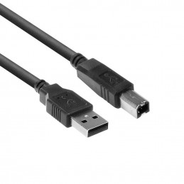 ACT SB2403 USB-kaapeli 3 m USB 2.0 USB A USB B Musta