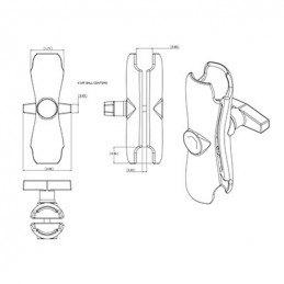 RAM Mounts RAM-201U asennussarja