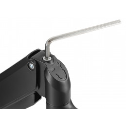 Deltaco ARM-0351 monitorin kiinnike ja jalusta 81,3 cm (32") Musta Vastaanotto