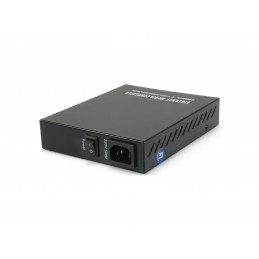 LevelOne GVM-1000 verkon mediamuunnin 1000 Mbit s Musta