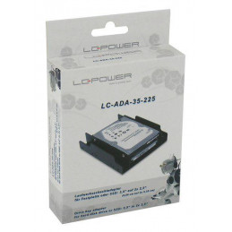 LC-Power LC-ADA-35-225 asemapaikkaan asennettava paneeli 2,5 3,5" Etupaneeli Musta