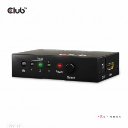 CLUB3D 3 to 1 HDMI™ 8K60Hz 4K120Hz Switch