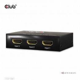 CLUB3D 3 to 1 HDMI™ 8K60Hz 4K120Hz Switch