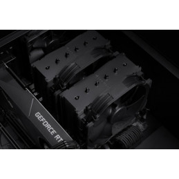 Noctua NH-D15 CH.BK Tietokoneen jäähdytysjärjestelmä Suoritin Ilmanjäähdytin 14 cm Musta