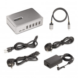 StarTech.com 10G5A2CS-USB-C-HUB keskitin USB 3.2 Gen 2 (3.1 Gen 2) Type-C 10000 Mbit s Hopea