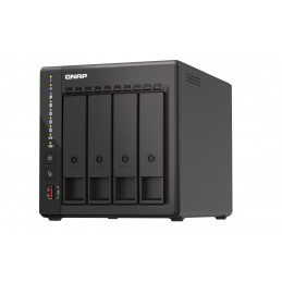 QNAP TS-453E NAS Tower Ethernet LAN Musta J6412
