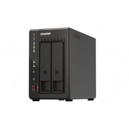 QNAP TS-253E NAS Tower Ethernet LAN Musta J6412