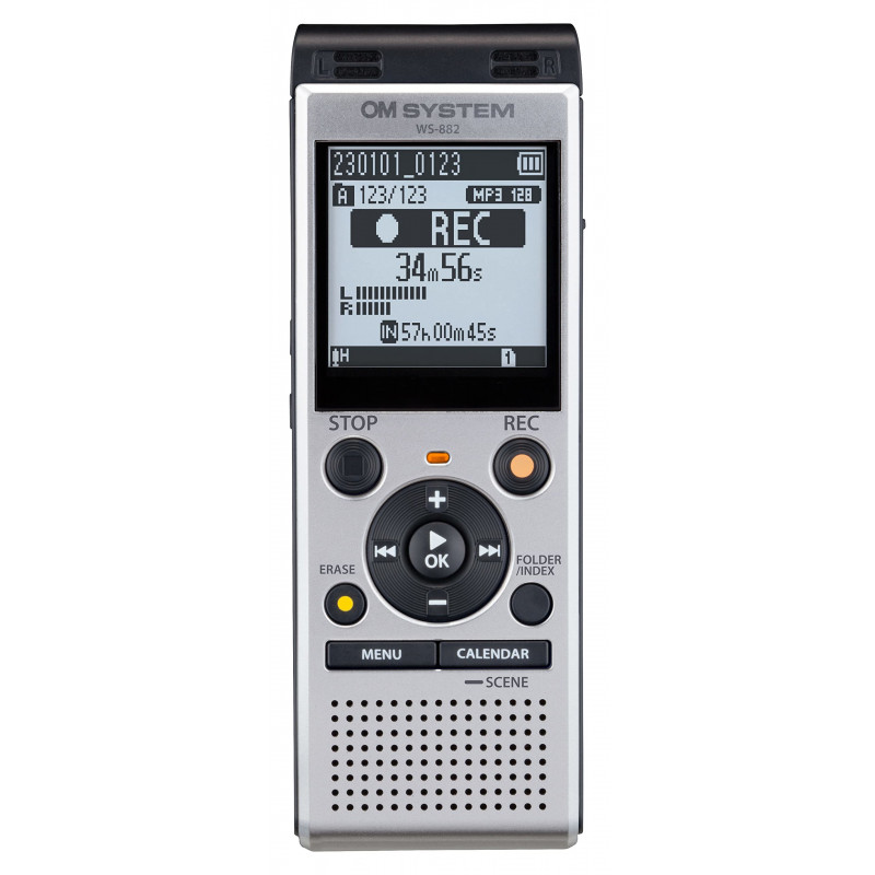 Olympus WS-882 Muistikortti Hopea