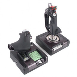 Logitech G Flight Control System Musta, Hopea USB 2.0 Lentosimulaattori Analoginen Digitaalinen PC