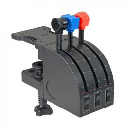 Logitech G Flight Throttle Quadrant Musta, Sininen, Punainen USB 2.0 Lentosimulaattori Analoginen Digitaalinen PC