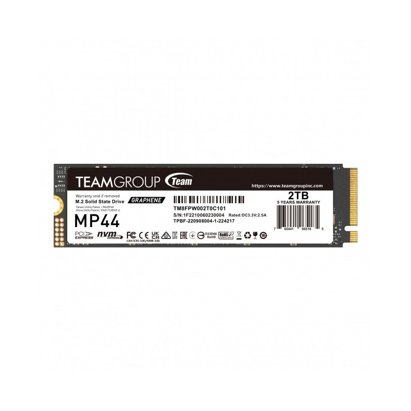 Team Group MP44 M.2 2 TB PCI Express 4.0 NVMe