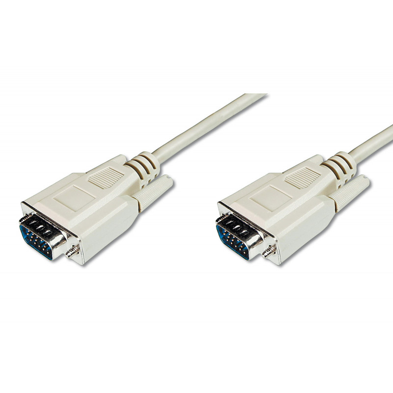 Digitus 1.8m D-Sub15 VGA-kaapeli 1,8 m VGA (D-Sub) Beige