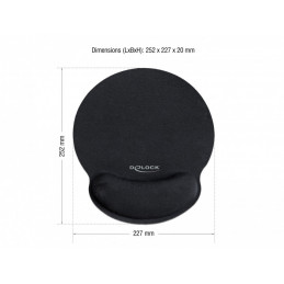 DeLOCK 12559 hiirimatto Musta