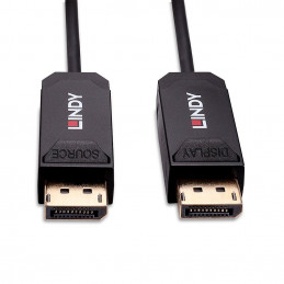 Lindy 38520 DisplayPort-kaapeli 10 m Musta
