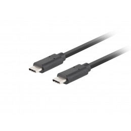 Lanberg CA-CMCM-32CU-0018-BK USB-kaapeli 1,8 m USB 3.2 Gen 2 (3.1 Gen 2) USB C Musta