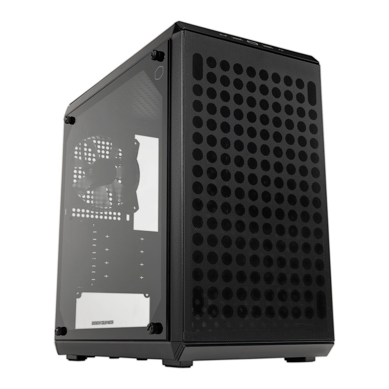 Cooler Master Q300L V2 Mini Tower Musta, Läpinäkyvä