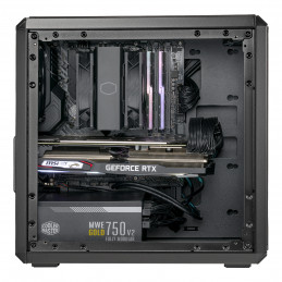 Cooler Master Q300L V2 Mini Tower Musta, Läpinäkyvä