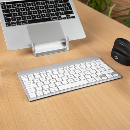 R-Go Tools Compact Break RGOCONDWLWH näppäimistö USB QWERTY Hollanti Valkoinen