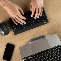 R-Go Tools Compact Break RGOCONDWLBL näppäimistö USB QWERTY Hollanti Musta