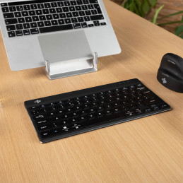 R-Go Tools Compact Break RGOCONDWLBL näppäimistö USB QWERTY Hollanti Musta