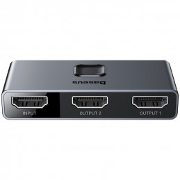 Baseus Matrix HDMI 4K HD Splitter Kaapelin jakaja Harmaa