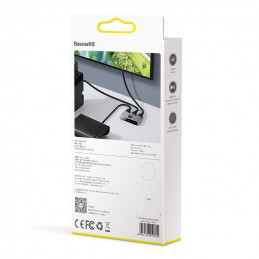 Baseus Matrix HDMI 4K HD Splitter Kaapelin jakaja Harmaa