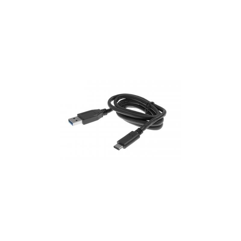 Insmat 133-1022 USB-kaapeli 1 m USB 3.2 Gen 1 (3.1 Gen 1) USB C USB A Musta
