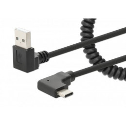 Manhattan 356220 USB-kaapeli 1 m USB A USB C Musta