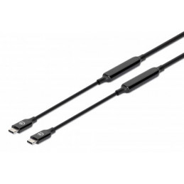 Manhattan 355964 USB-kaapeli 3 m USB 3.2 Gen 2 (3.1 Gen 2) USB C Musta