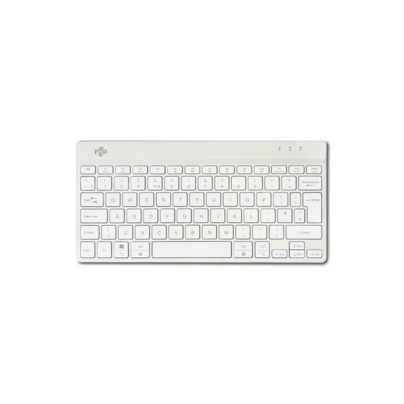 R-Go Tools Compact Break RGOCOUKWLWH näppäimistö Bluetooth QWERTY Englanti (UK) Valkoinen