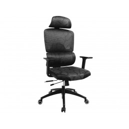 Sandberg ErgoFusion Gaming Chair Pro Yleispelituoli pehmustettu istuin Musta, Harmaa