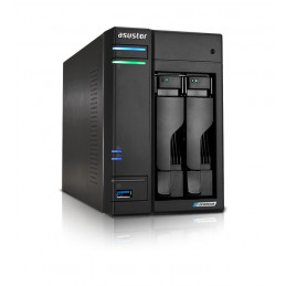 Asustor LOCKERSTOR 2 Gen2 (AS6702T) NAS Työpöytä Ethernet LAN Musta N5105