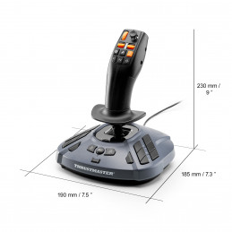 Thrustmaster SimTask FarmStick Harmaa USB Ohjaussauva Analoginen Digitaalinen PC