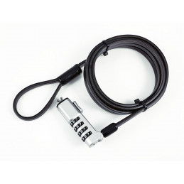 Gearlab GLB220302 kaapelilukko Musta 1,8 m