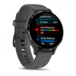 Garmin Venu 3S 3,05 cm (1.2") AMOLED Digitaalinen 390 x 390 pikseliä Kosketusnäyttö Harmaa Wi-Fi GPS (satelliitti)