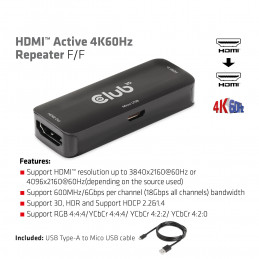 CLUB3D CAC-1307 HDMI-kaapeli