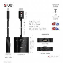 CLUB3D CSV-1384 KVM-kytkin