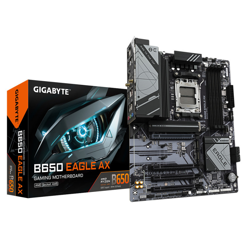 Gigabyte B650 EAGLE AX emolevy AMD B650 Pistoke AM5 ATX