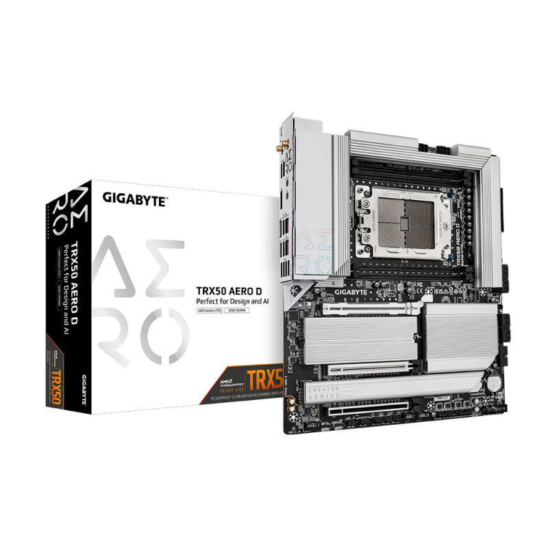 Gigabyte TRX50 AERO D emolevy AMD TRX50 Socket sTR5 Laajennettu ATX