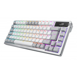 ASUS ROG Azoth White näppäimistö USB + RF Wireless + Bluetooth Valkoinen
