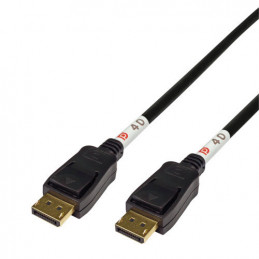Deltaco DP40-1010 DisplayPort-kaapeli 1 m Musta
