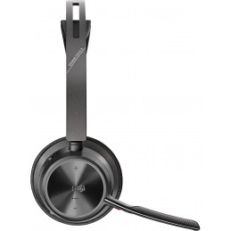 POLY Voyager Focus 2 -USB-A-kuulokemikrofoni, Microsoft Teams -sertifioitu