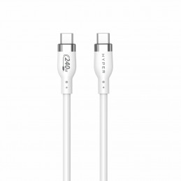 HYPER HJ4001WHGL USB-kaapeli 1 m USB 2.0 USB C Valkoinen
