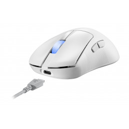 ASUS ROG Keris II Ace Wireless AimPoint White hiiri Oikeakätinen RF Wireless + Bluetooth + USB Type-A Optinen 42000 DPI