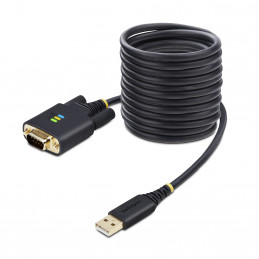 StarTech.com 1P10FFC-USB-SERIAL sarjakaapeli musta 3 m USB A-tyyppi DB-9
