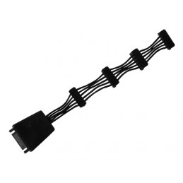 Silverstone CP06-E4 SATA-kaapeli 0,19 m musta