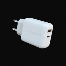 LC-Power LC-GAN-45 mobiililaitteen laturi Universaali Valkoinen AC Pikalataus Sisätila