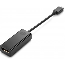 HP USB Type-C to DisplayPort Adapter USB grafiikka-adapteri musta