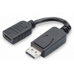 Digitus AK-340400-001-S videokaapeli-adapteri 0,15 m DisplayPort HDMI musta