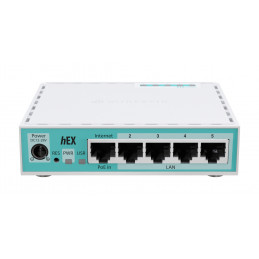 Mikrotik hEX langallinen reititin Gigabitti Ethernet Valkoinen